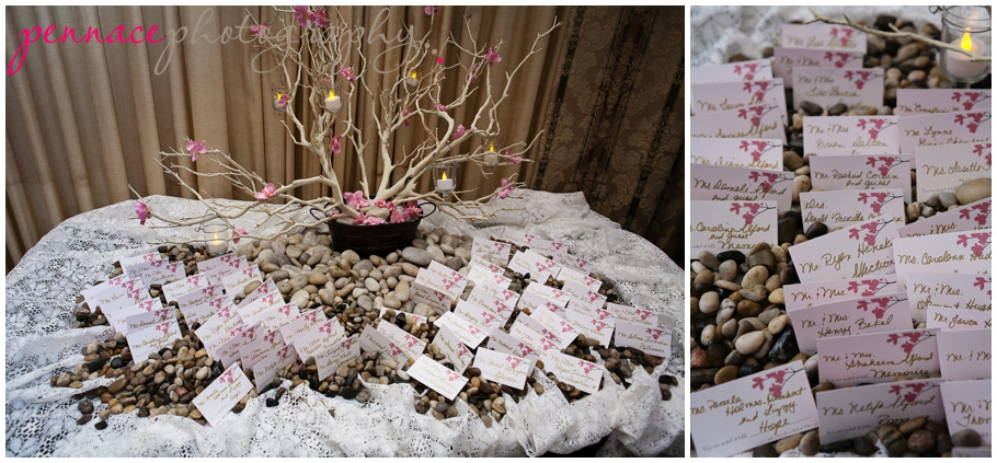 Cherry Blossom Wedding Place Cards